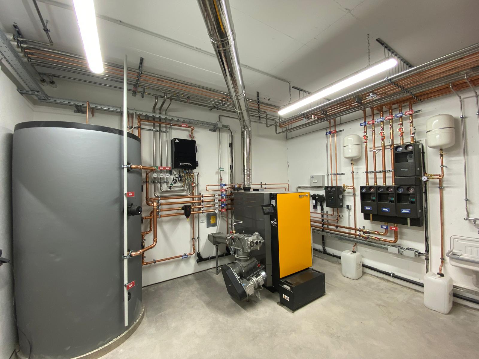 Heizrauminstallation Gesamtübersicht